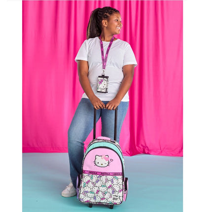 Kitty Trolley Backpack with Lunch Bag , 20 inch