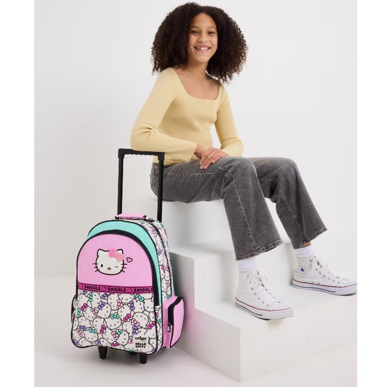 Kitty Trolley Backpack with Lunch Bag , 20 inch