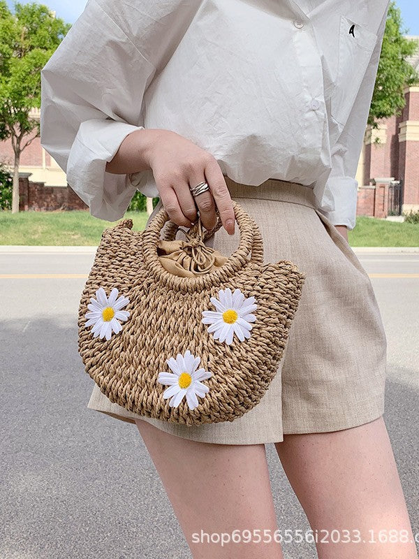 Raffia Charm Summer Bag