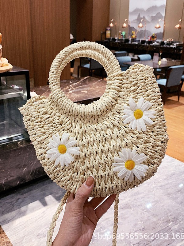 Raffia Charm Summer Bag