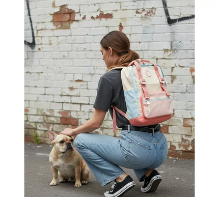 Himawari  Backpack Multi Use Pink * Gray 03#