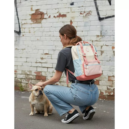Himawari  Backpack Multi Use Pink & Cream 05#