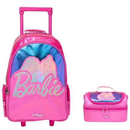 Barbie Trolley Backpack with Lunch Bag , 20 inch