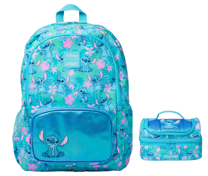 Stitch Backpack with Lunch Bag , 17 inch