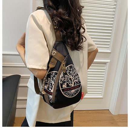 AOLONG Printed Crossbody Chest Bag 2#