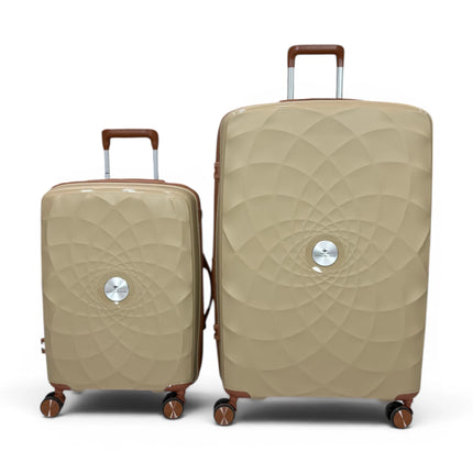 Airplane Premium Travel , Set 3 Bags ( Beige ) 22 , 26, 30 inch