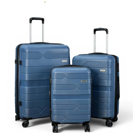 Airplane Elite Travel Bags – 3 Piece Set ( Petrol Blue ) 20 , 24, 28 inch
