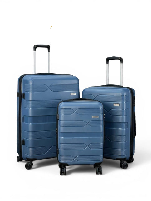 Airplane Elite Travel Bags – 3 Piece Set ( Petrol Blue ) 20 , 24, 28 inch