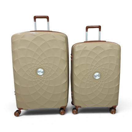 Airplane Premium Travel , Set 3 Bags ( Beige ) 22 , 26, 30 inch